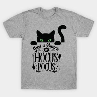 Cute Black Cat Halloween Hocus Pocus T-Shirt